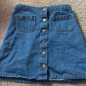 jean skirt